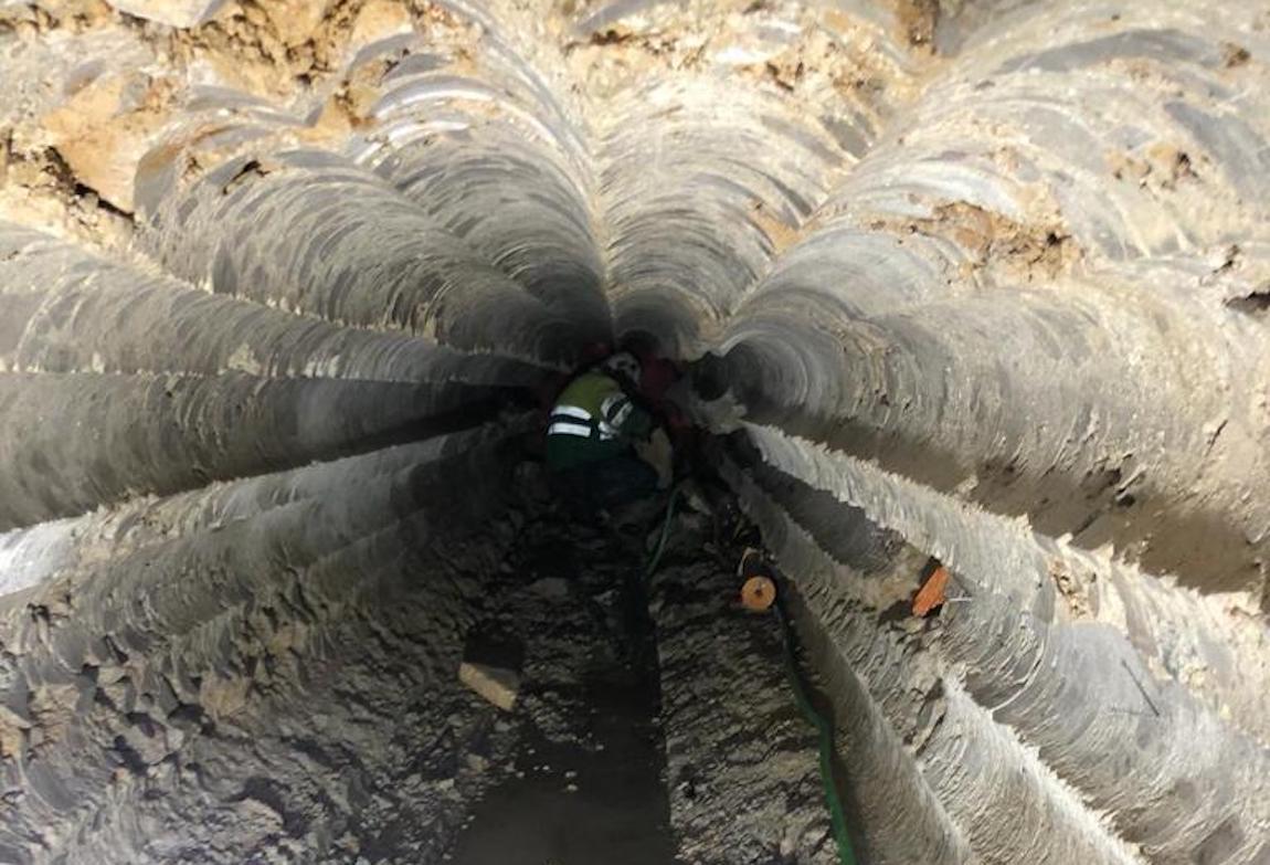 Megaperforación en presa de Santander