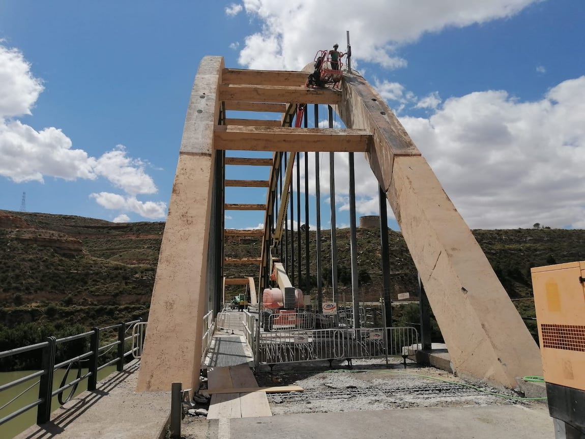 Saneamiento de urgencia del puente de Sástago (Zaragoza)